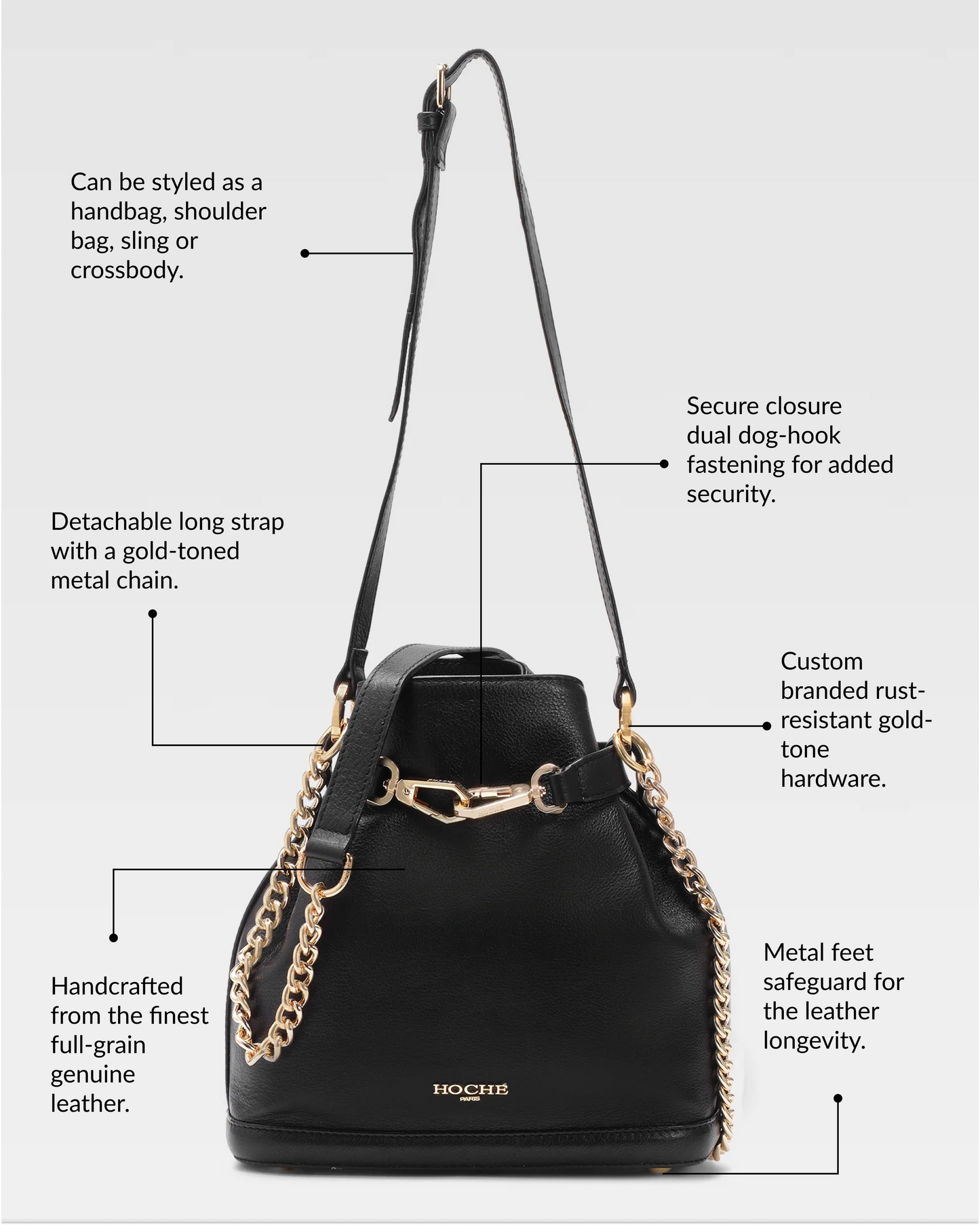 POCHE BUCKET BAG